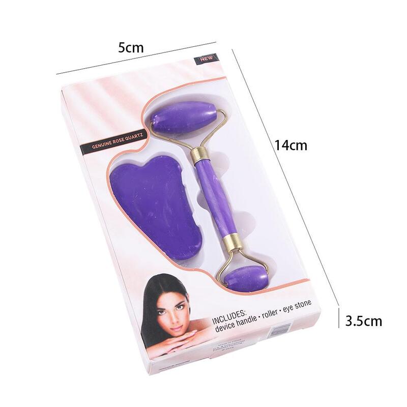 Wrinkle Removal Anti-Aging Skin Care Slimming Neck Double Head Roller Guasha Board Facial Massager Roller Massager