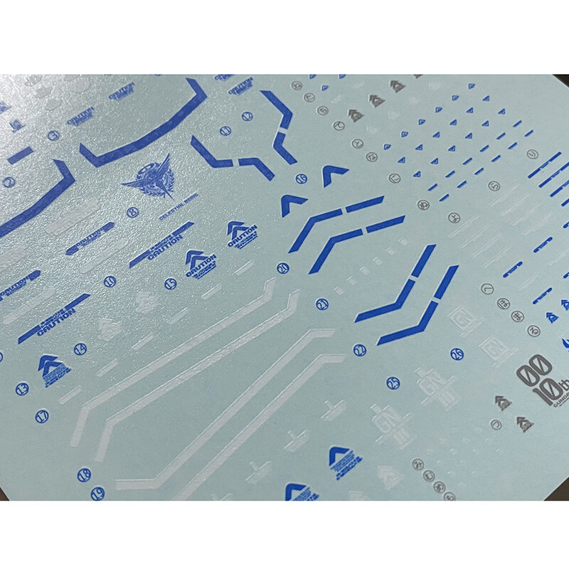 Modelo Decalques Water Slide Decalques Ferramenta Para 1/100 MG 00 XN Raiser Fluorescente Sticker Modelos Brinquedos Acessórios
