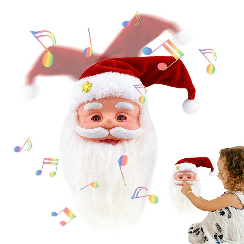 دمى سانتا كلوز الكهربائية للأطفال ، الحديث ، الغناء ، هدايا عيد الميلاد للأطفال ، اللعب ، الطرف ، ديكور المنزل ، 2023