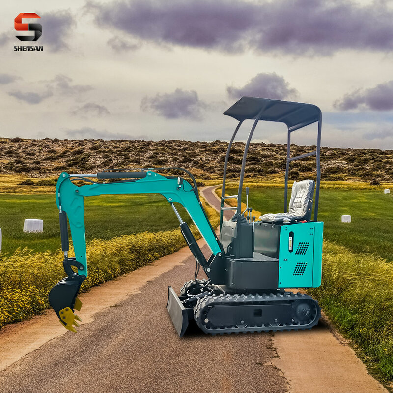 Less fuel-consumption excavator hydraulic micro mini small digger forged weld digging machinery wood grabber Shredding customize