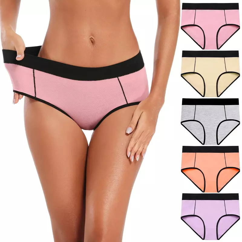 POKARLA-Seamless Buttock Lift Underwear para Mulheres, Cintura Alta, Cuecas de Algodão para Senhoras, Confortável Cuecas Cobertura Completa, Tamanho Grande