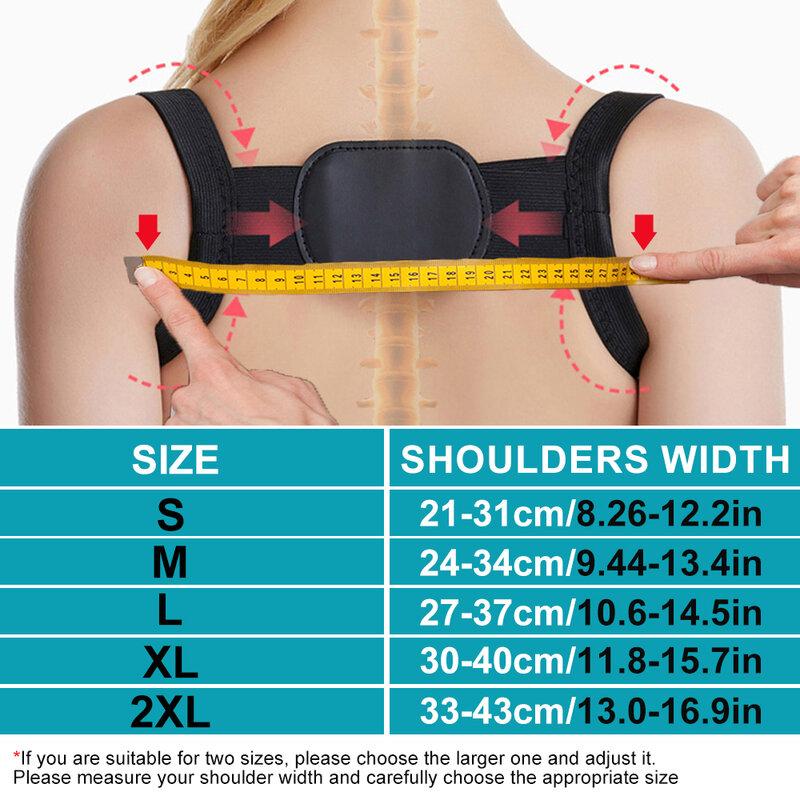 GOMOREON-Back Posture Corrector para homens e mulheres, Stealth Support, 1pc