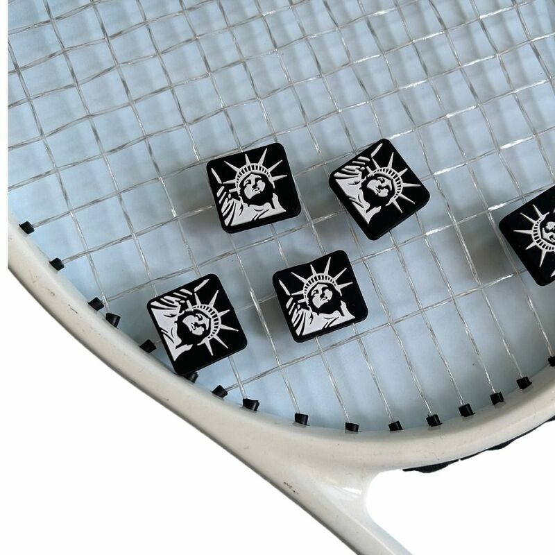 Almohadilla de choque para raqueta de tenis, amortiguador de silicona, absorción de impacto, personalidad