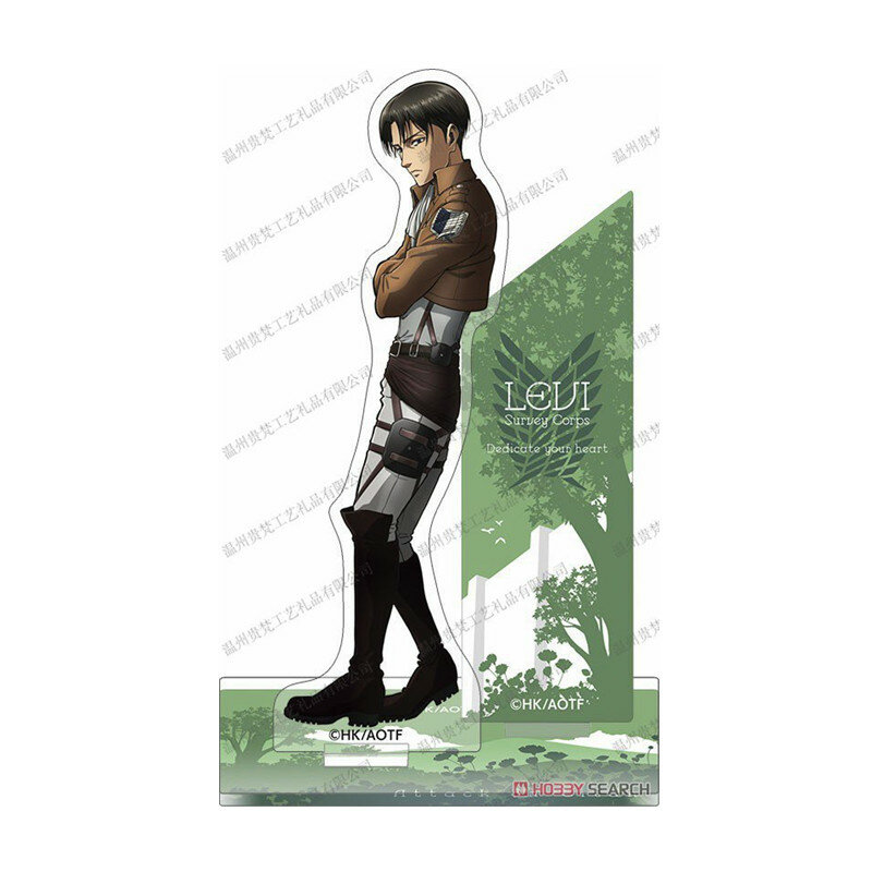 Figura de personaje de Attack On Titan, nuevo modelo de Anime, Eren Jaeger Ackerman Levi Mikasa, soportes acrílicos, modelo de decoración de escritorio, accesorios de regalo