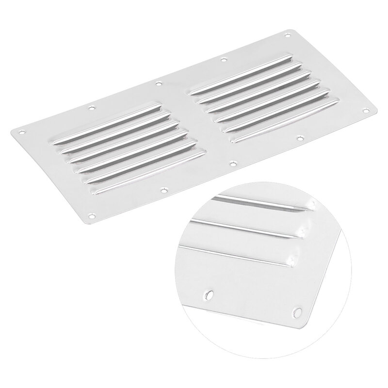 231x115mm Air Vent Cover Stainless Steel Heat Dissipation for Yachts Boats RVs Bathrooms