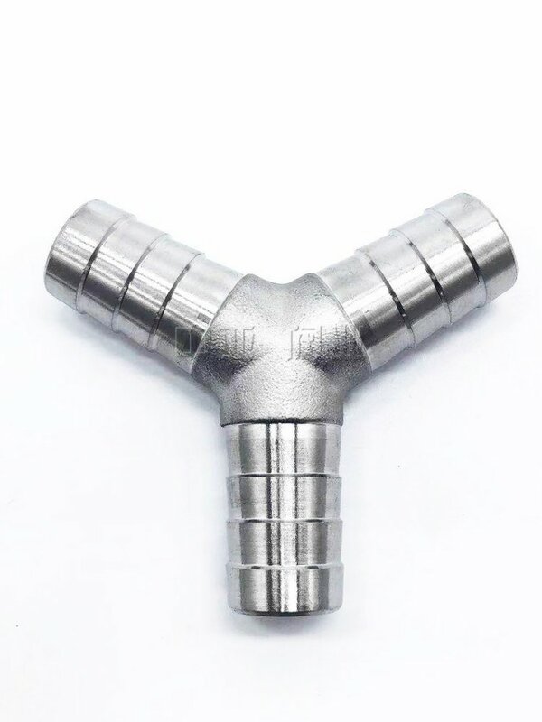 6mm 8mm 10mm 12mm 13mm 14mm 15mm 16mm 19mm 20mm Hose Barb Tee Y T Type 3 Three Way 304 Stainless Steel Pipe Fitting Connector