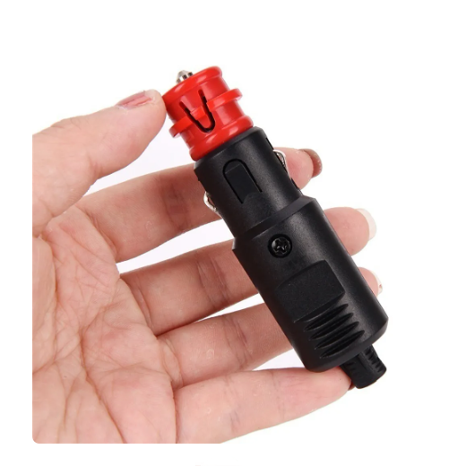 Car cigarette Lighter Socket Male Plug Adapter Power Connection 12-24V With Fuse 8A