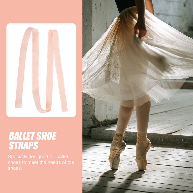Przedstawienia sceniczne sznurowadła wstążki buty balet różowy taniec materiały miękka dekoracyjna płótno Pointe Miss Dance