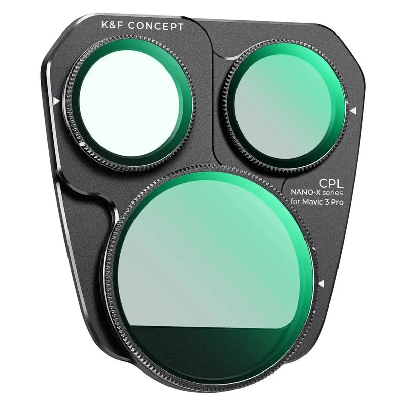 K & F Concept фильтр для дрона для DJI Mavic 3 Pro CPL фильтр с 28 слоями покрытия HD Оптическое стекло с антибликовым зеленым покрытием
