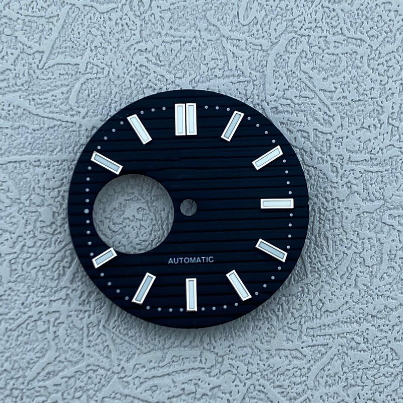 Циферблат 29,8 мм, подходит для движения NH38, зеленые светящиеся аксессуары для модификации текста часов, мужские часы