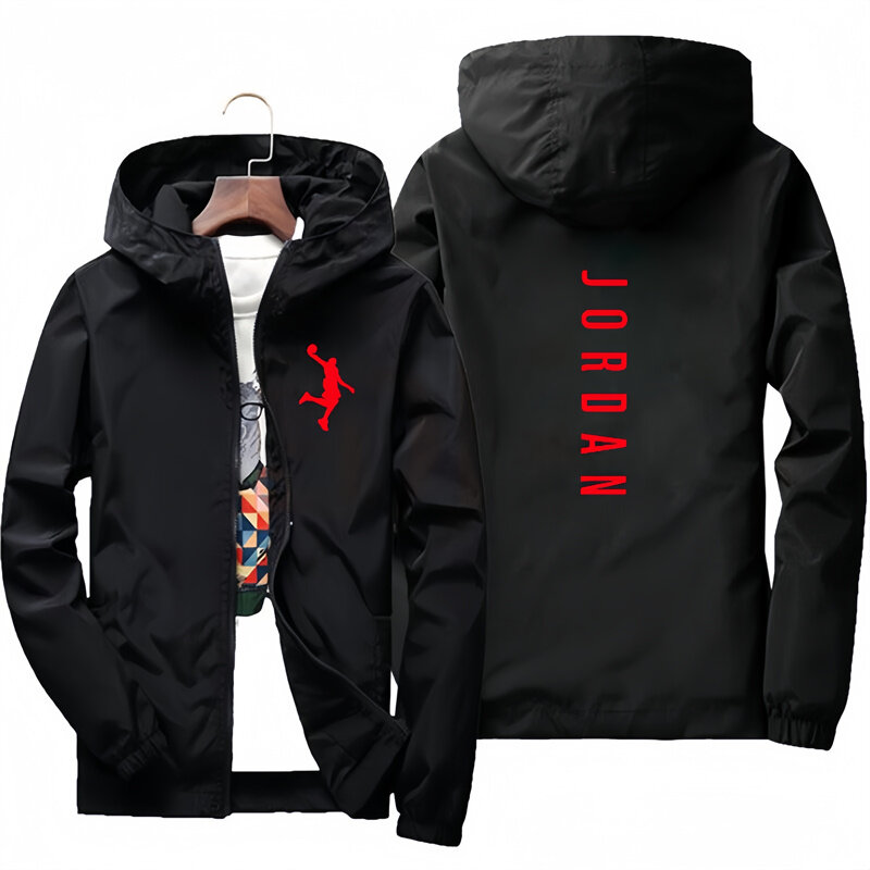 2024 New Spring and Autumn Men's Jackets Hooded Sportswear Casual Windproof Zipper Fishing Coat Fashion Jackets