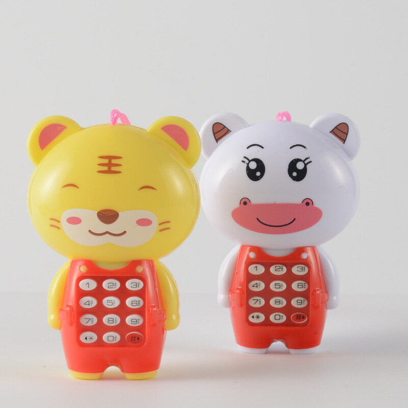 Mainan ponsel bayi, telepon Mini lucu dengan suara musik simulasi mainan ponsel anak-anak
