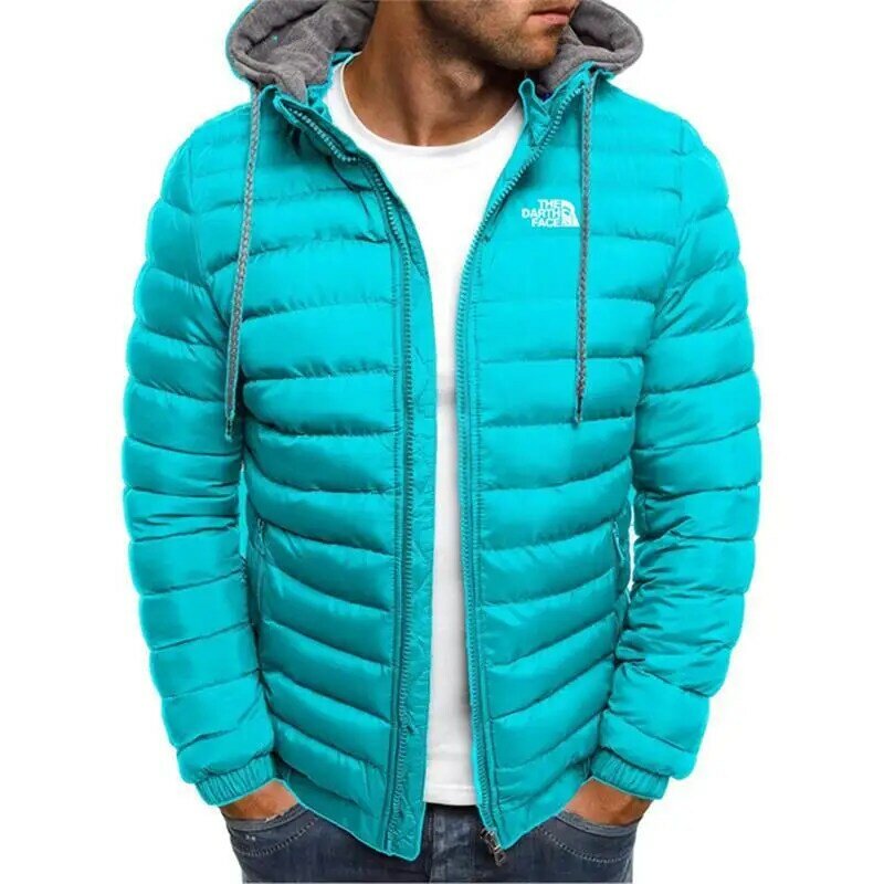 Autumn and winter men's oversized coat thick coat outdoor winter men's warm zipper street style coat plus size jacket