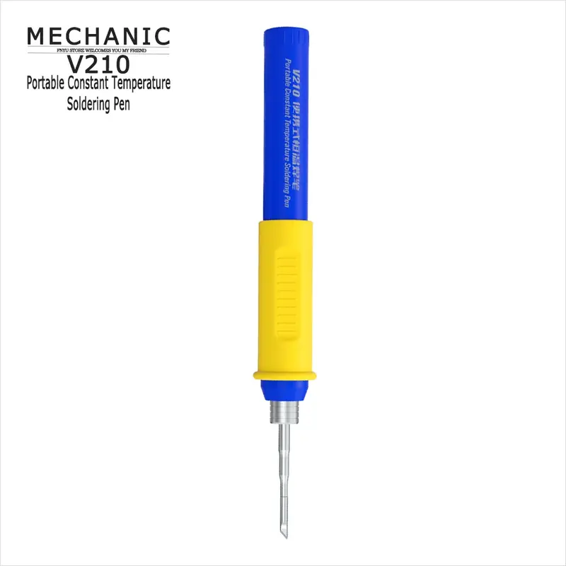 لحام القلم ميكانيكي V210 المحمولة درجة حرارة ثابتة قابلة للشحن سبيكة لحام كهربائي التلقائي النوم أداة إصلاح صغيرة