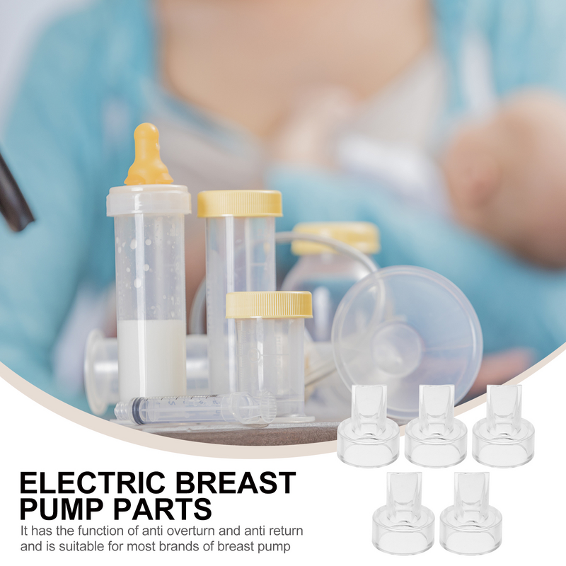 5 Pcs Valve Varnish Breast Pump Parts Milk Extractor Accessories Silicone for Noreno Mini
