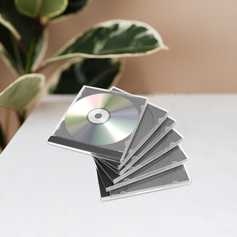 6 stücke CD-Aufbewahrung boxen Disc-Kunststoff-Aufbewahrung boxen DVD-CD-Schutz gehäuse