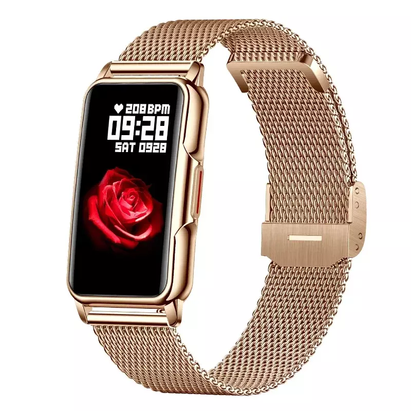 Smartwatch H80 para mulheres, frequência cardíaca, monitor de sono, smartwatch para IOS e Android, pedômetro esportivo, linda pulseira, fêmea, novo, 2024