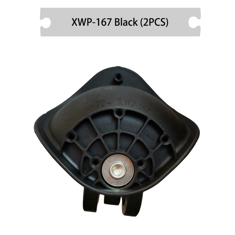 Cocok untuk XWP-167 roda hitam geser bagasi yang dapat diganti roda tahan aus universal kinerja beacing yang baik