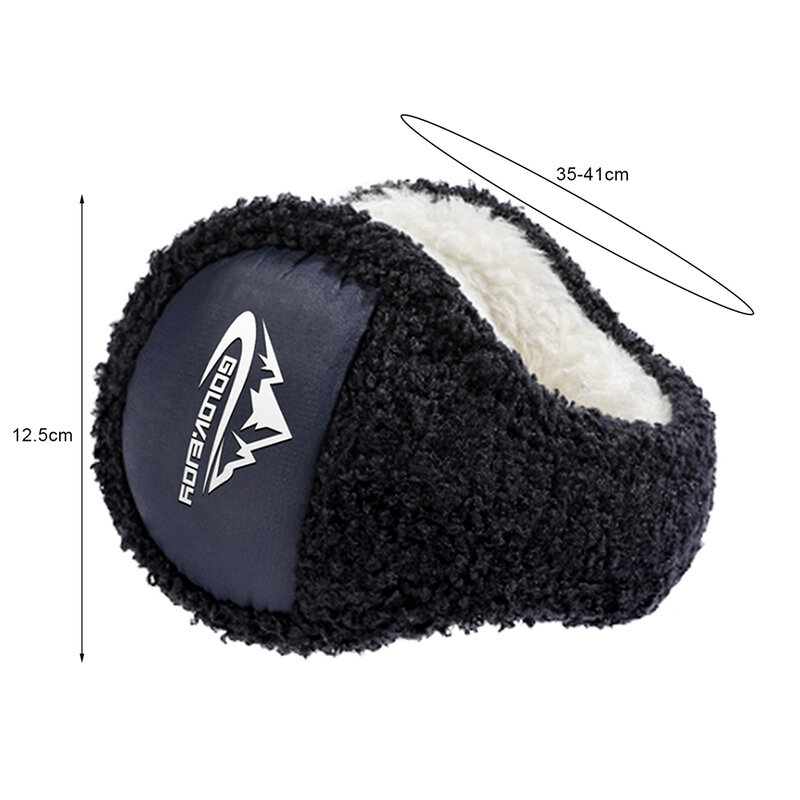 Portable Foldable Ear Warmers Adjustable Earmuffs with Fuzzy Soft Fleece Lining Ear Cover Men Women Winter Outdoor Earmuffs