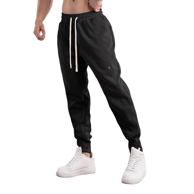 2024 Fashion Drawstring Elastic Waist Men's Sweatpants Casual Sport Pants Trousers Streetwear Fitness Gym Jogging Pants штаны