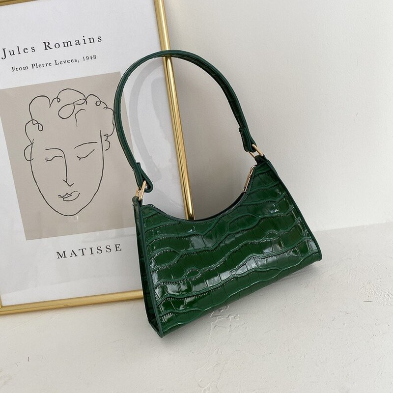 Модная Изысканная сумка для покупок, повседневные женские сумки-тоуты в стиле ретро, сумки на плечо, женская кожаная однотонная сумка на цепочке для женщин, 2023