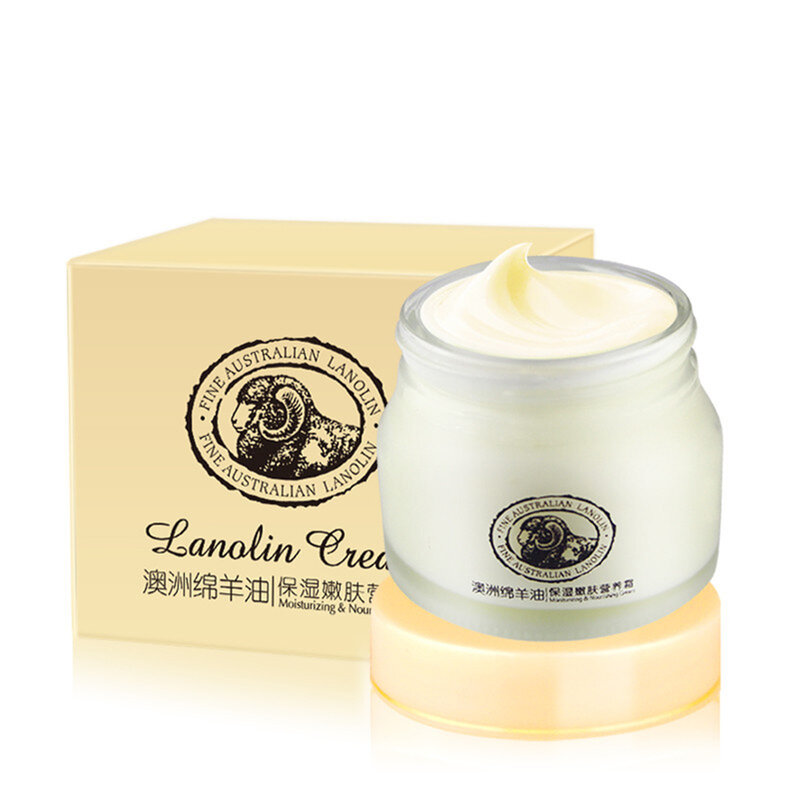 Laikou-Crema de Placenta de oveja para el cuidado de la piel, contiene ácido hialurón, Aloe Vera, Curacao, crema de aceite de lanolina australiana, 90g