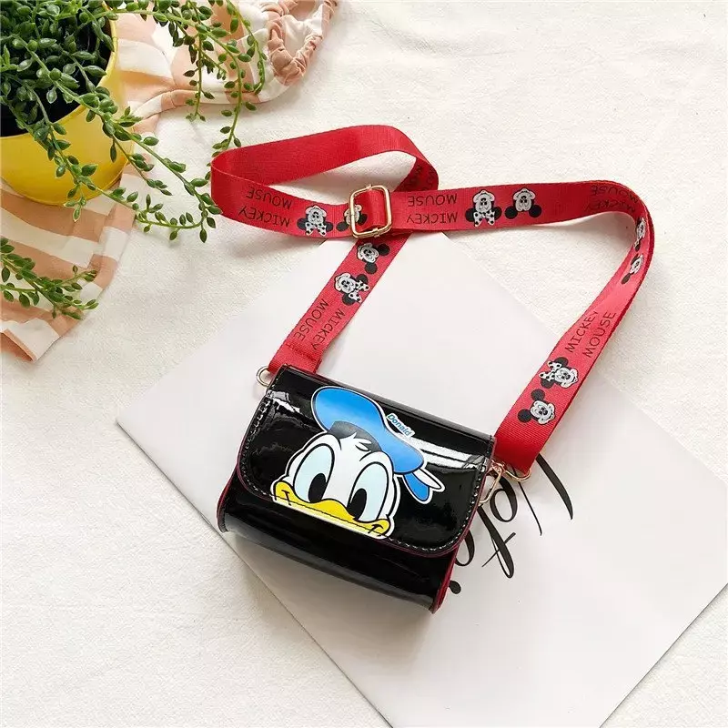 Original Disney Cartoon Shoulder Bags Mickey Mouse Minnie Daisy Donald Duck Fashion Cute Coin Purse Kids Messenger Bag Gifts