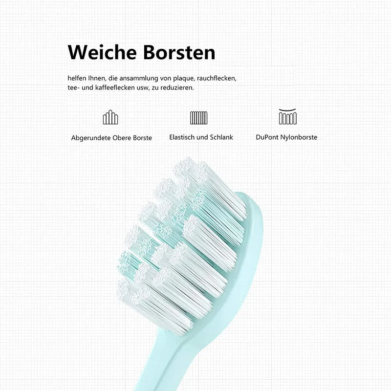 Têtes de brosse de rechange pour brosse à dents électrique YUNCHI Y7, poils Dupont souples pour SGAGO lt/ SG972, blanchiment de la santé des gencives, Nozz