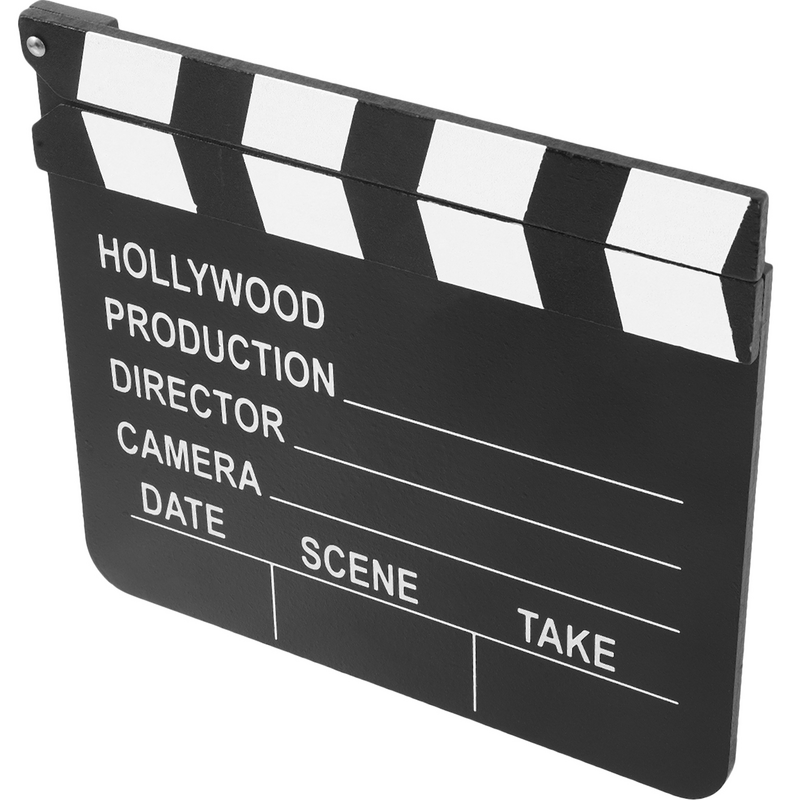 Tablón de madera de película para escenario, accesorio para fotomatón, fiesta temática de película