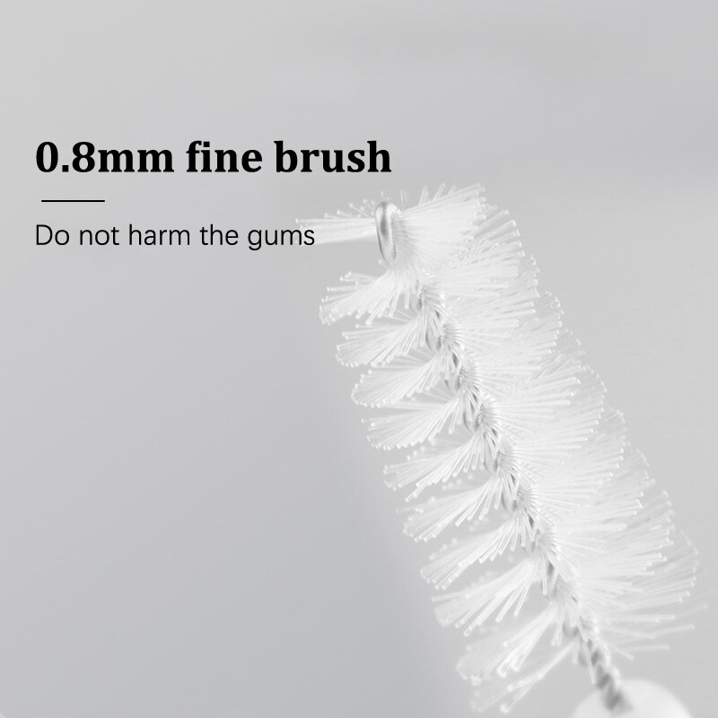 فرشاة بين الأسنان لتقويم الأسنان ، تنظيف بين الأسنان ، أدوات التنظيف ، فرشاة صغيرة ناعمة مع غطاء غبار