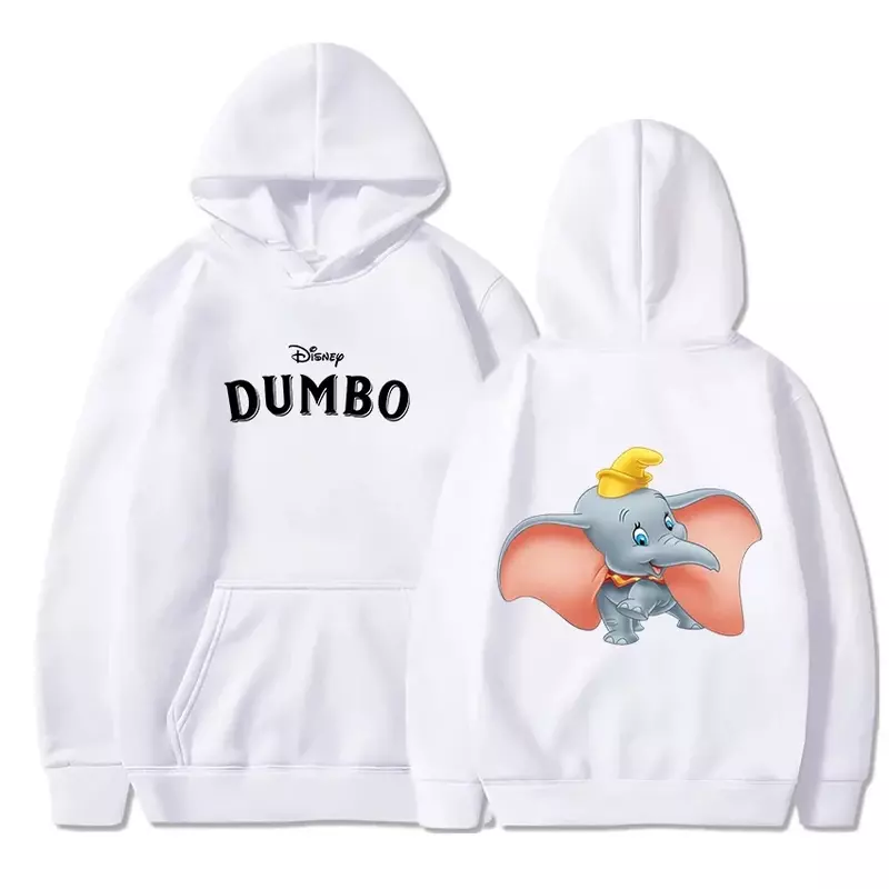 2024 Disney Dumbo dünne Hoodie Sweatshirts Männer Frauen Herbst lässig Pullover Jungen Mädchen Harajuku Streetwear Sport Pullover