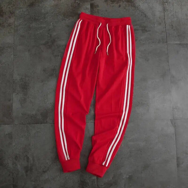 Mens Streetwear Casual Sports Pants Loose Version Fitness Running Trousers Summer Male Clothing Sweatpants Asian Size XL