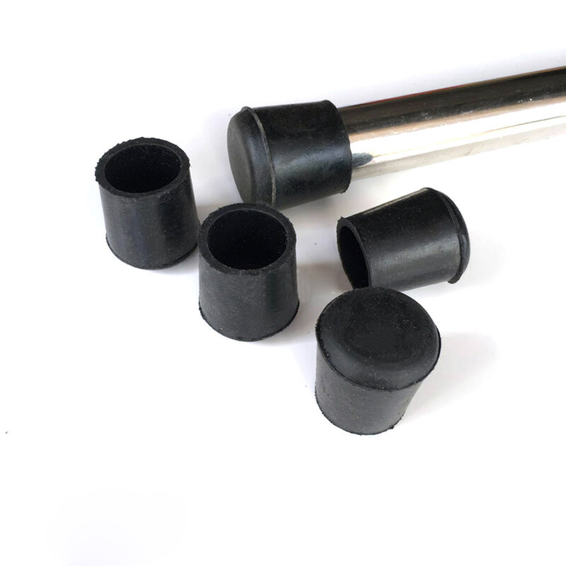 2/10 Piece Black Rubber Chair Foot Table Hold Pipe End Protective Capsules 10 12 15 16,45mm