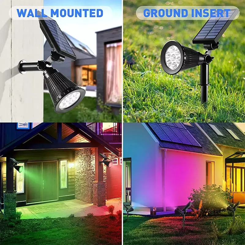 Наружное освещение, Солнечная лампа, простая лужайка, водонепроницаемая, IP65, Ландшафтная модель, квадратная вилла, газон, садовый пол