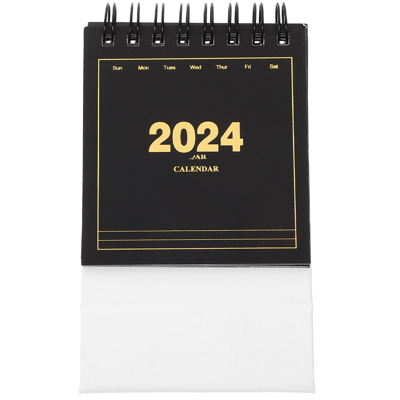 Calendario de bolsillo decorativo para escritorio, bolsillo pequeño para escritorio