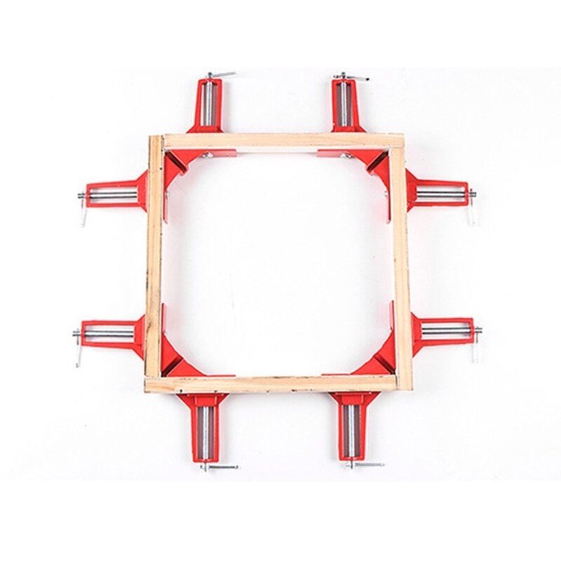 4 ピース調整可能なコーナークランプ直角クランプ大工 DIY プロジェクトドロップシップ