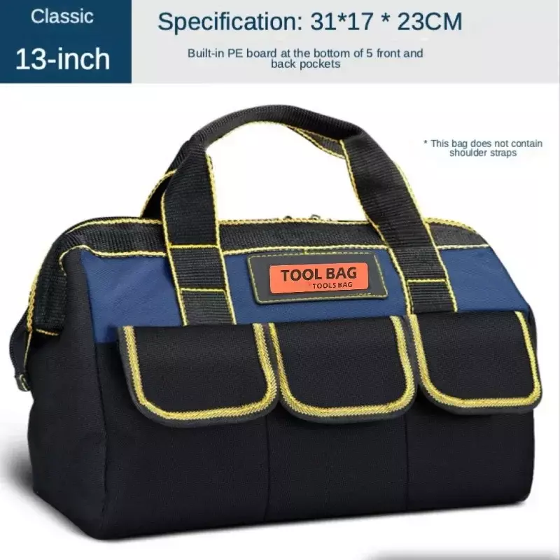 Multi-Function Tool Bag 1680D Oxford Cloth Electrician Bag, Multi-Pocket Waterproof Anti-Fall Storage Bag Electrician Tools