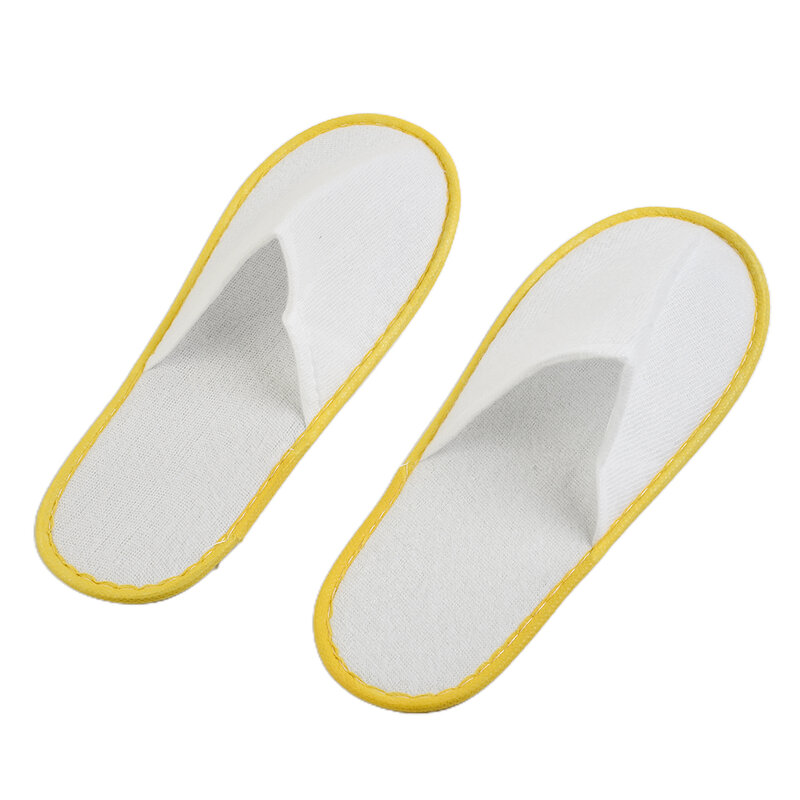 10 Pairs Of Disposable Slippers Hotel Travel Slippers Plush Sanitary Party Home Guest Use Men's And Women's Unisex Closed