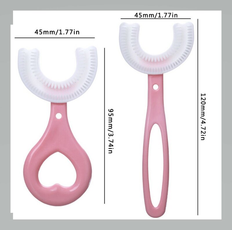 Cepillo de dientes en forma de U para bebé, mordedores de silicona suave de 360 grados, cuidado bucal, gran oferta, 2022