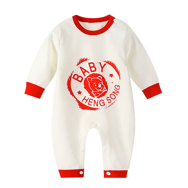 Baju Bayi Baru Lahir Musim Gugur Romper Bayi Lengan Panjang Lucu Katun Anak Laki-laki Perempuan Kostum Bayi untuk Anak-anak Jumpsuit Baju Terusan