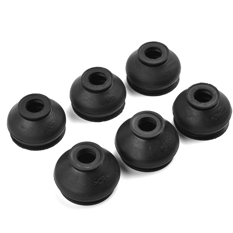Car Dust Boot Covers Cap Accessories Ball Joint Tie Rod End 6 Pcs/set Decor Gaiters Parts Rubber Hight Quality