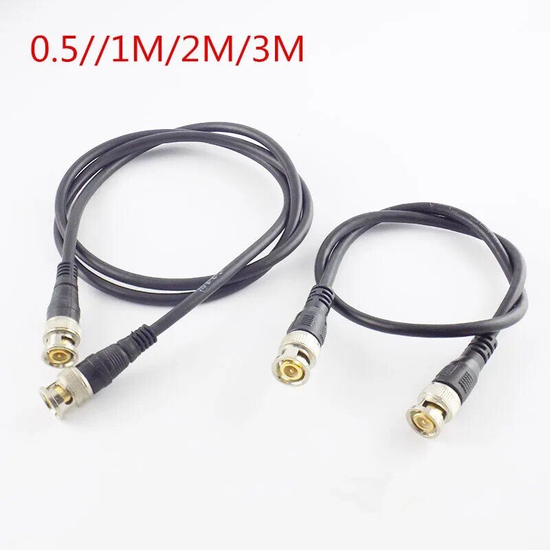 0.5M/1M/2M/3M BNC Male To BNC Male Adapter Connector Cable Pigtail Wire For CCTV Camera BNC Connection Cable Accessories