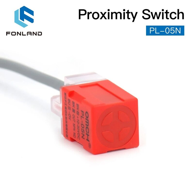 Fonland indutivo sensor de proximidade comuta PL-05N 5mm npn para fora DC10-30V normal aberto novo para a máquina de corte a laser
