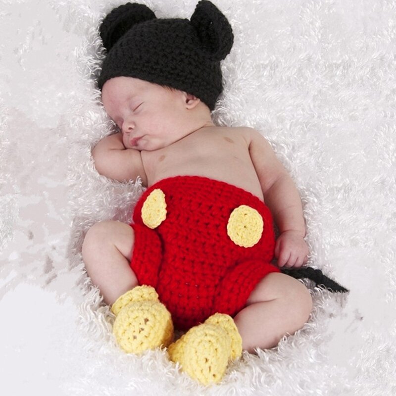 42 Tipos Baby Photo Props Cartoon Fox Newborn Fotografia Acessórios Halloween Costumes Newborn Fotografia Props