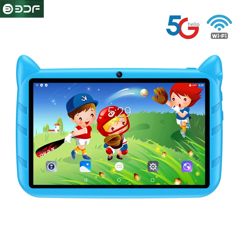 Cute Touch Gaming Tablet para crianças, Android 9.0, 4GB + 64GB, WiFi, crianças, PC, melhor presente de Natal, 7"