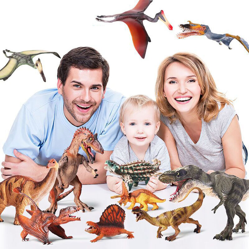Juguete de simulación de dinosaurio para niños, modelo estático sólido, Jurásico Retro, Tiranosaurio Rex, modelo de dinosaurio simulado, adornos de juguete