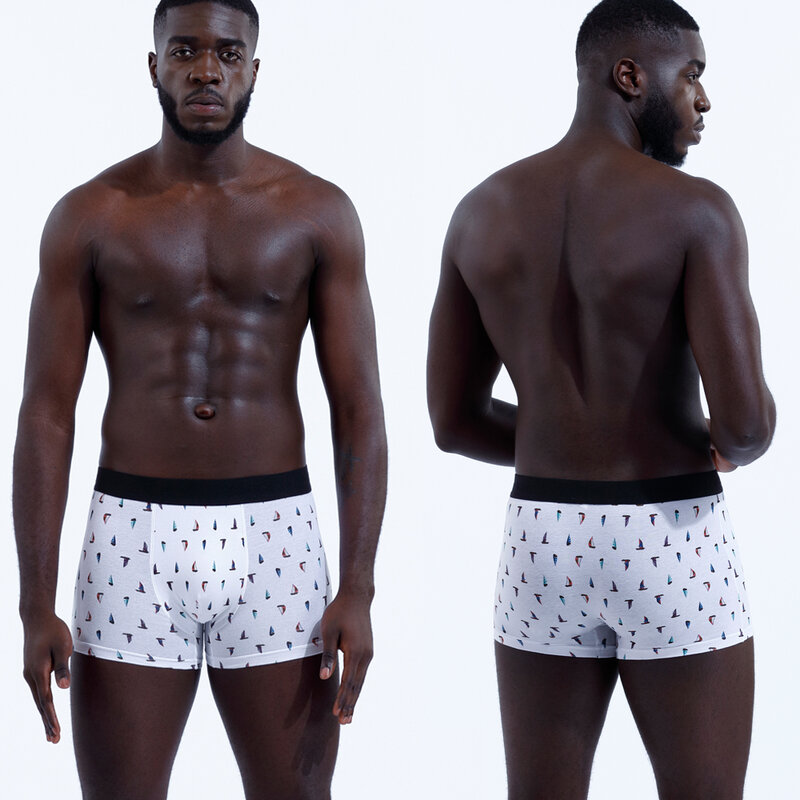 3pcs Print Men's Panties Set Cotton Boxers Man Sexy Underwear Boxer Male Underpants Brands Boxershorts For Mens Large Size
