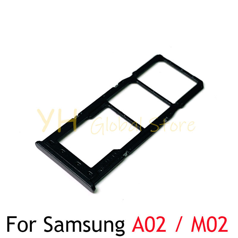 Soporte de bandeja para ranura de tarjeta Sim, piezas de reparación para Samsung Galaxy A02, A022F, M02, M022F