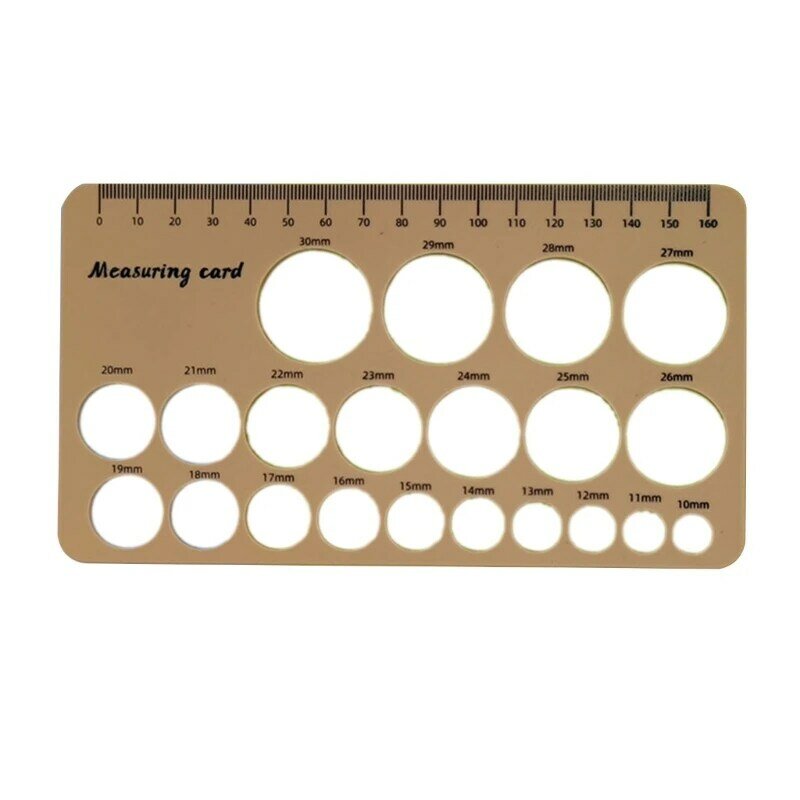 F62D Silicone Nipple Measuring Card Breast Pump Flange Circle Ruler Sizing Rulers