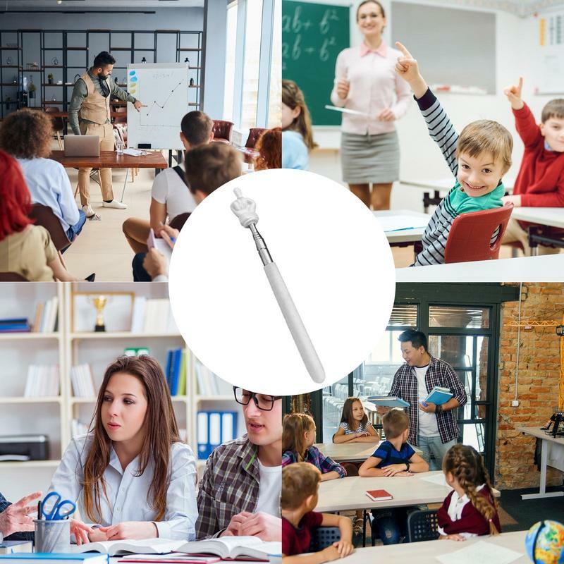 Pointeur télescopique pour enseignants, tableau blanc extensible, pointeur rétractable pour enseignants, Poquinze, présentation au bureau